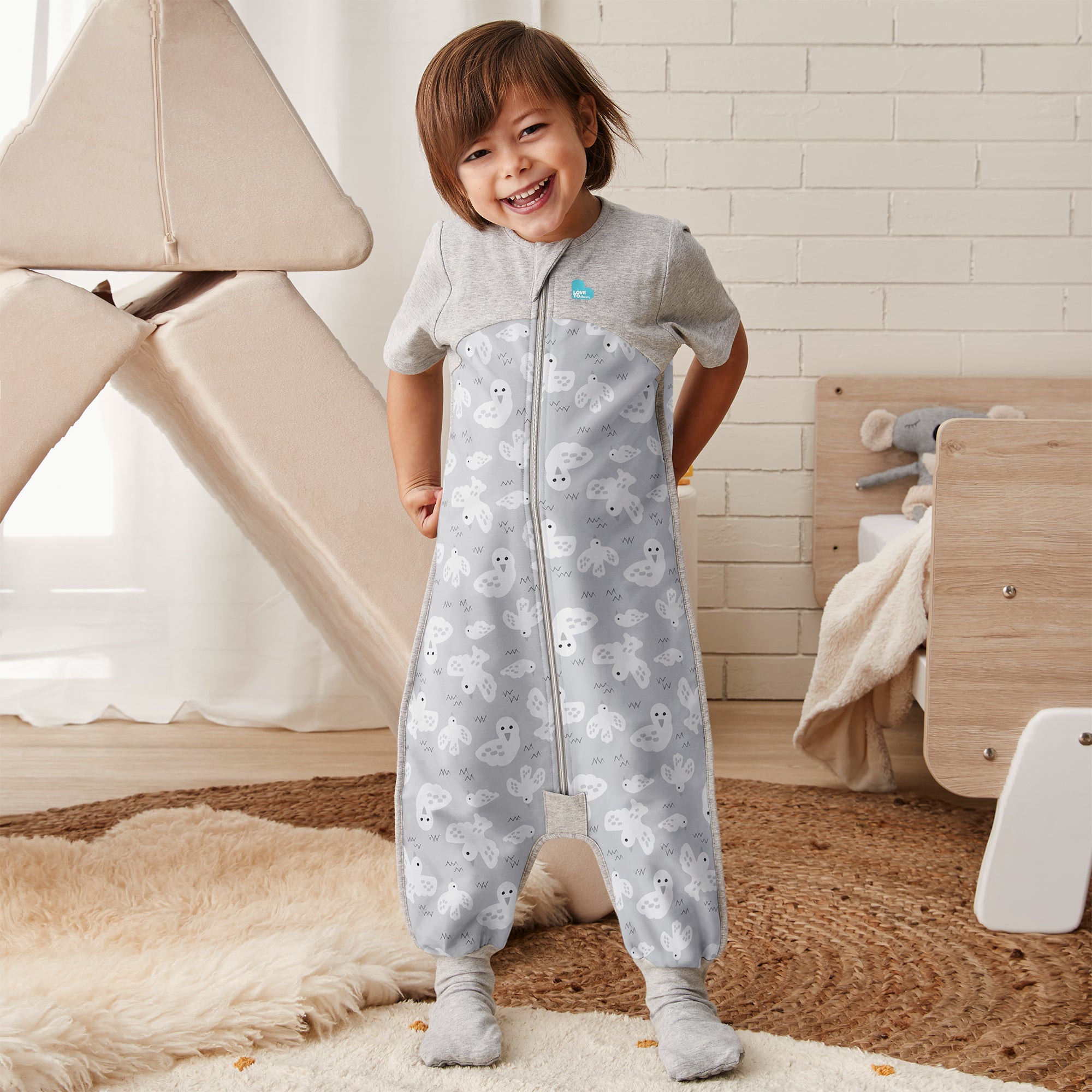 Sleep Suit 1.0 TOG Organic Dove Grey Love to Dream NZ Love