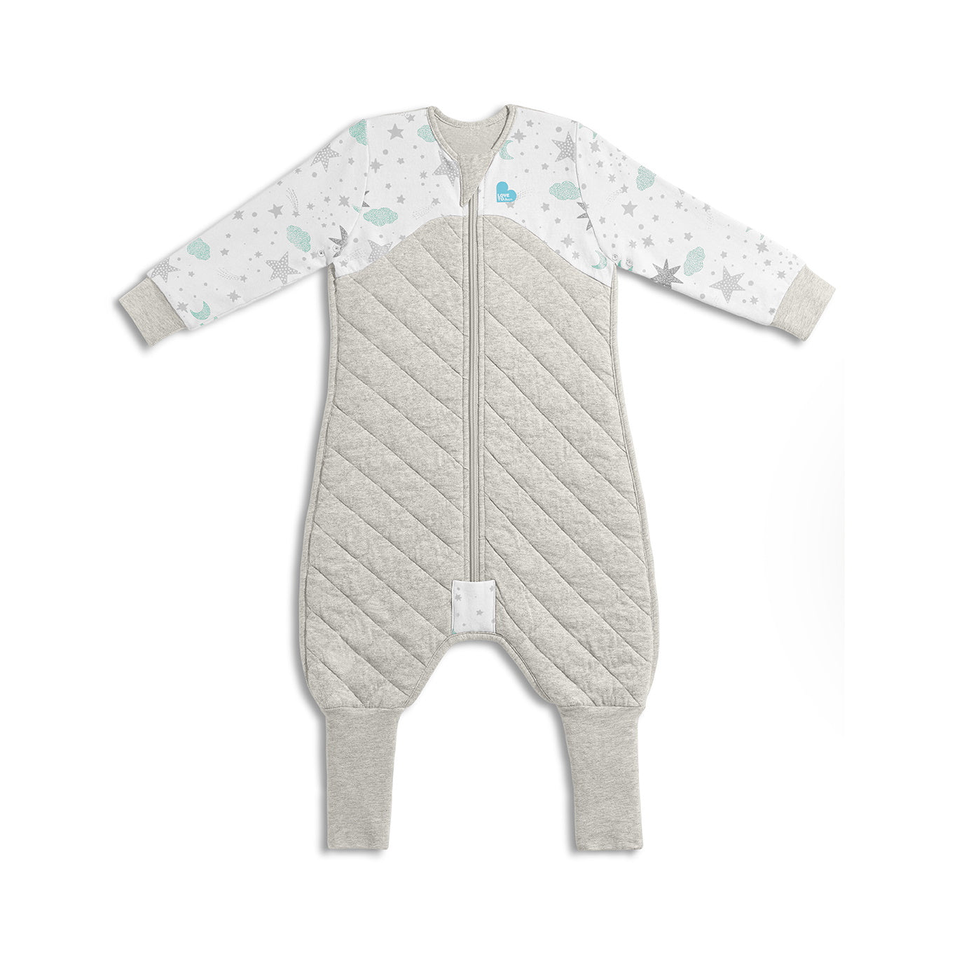 Sleep Suit Warm 2.5 TOG - White Stars (6-12mths)