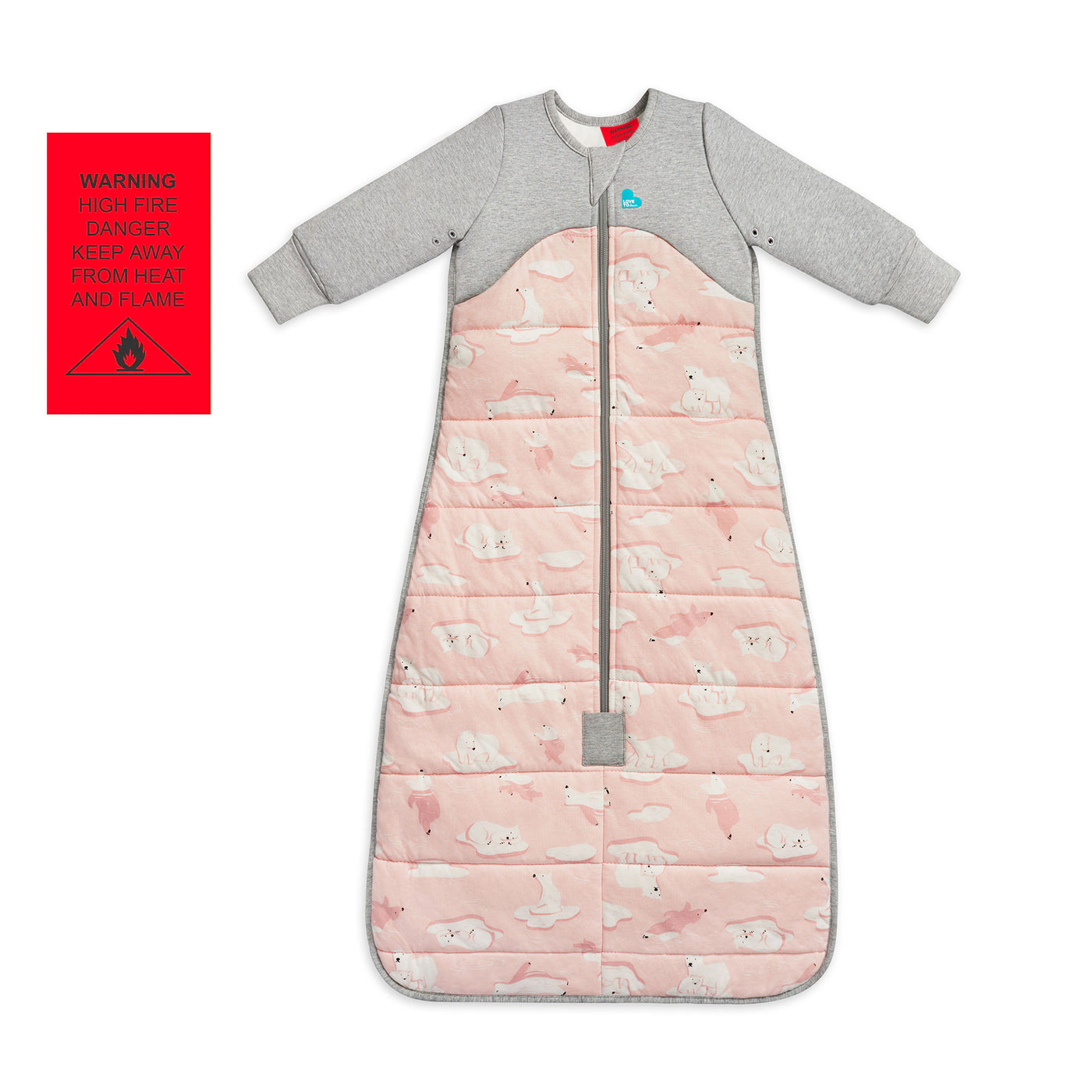 Sleep Bag Cold 3.5 TOG - South Pole Pink - Love to Dream™ NZ 