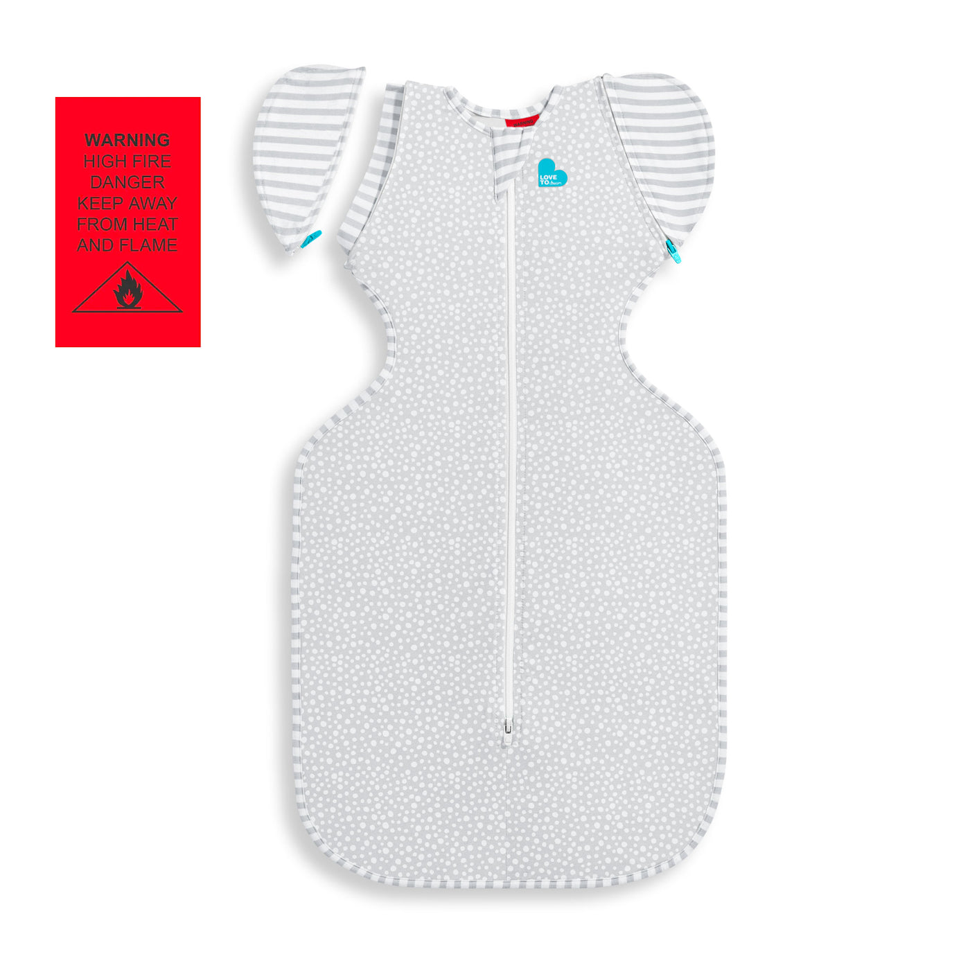 Swaddle Up™ Transition Bag Bamboo 1.0 TOG - Grey Dot - Love to Dream™ NZ 