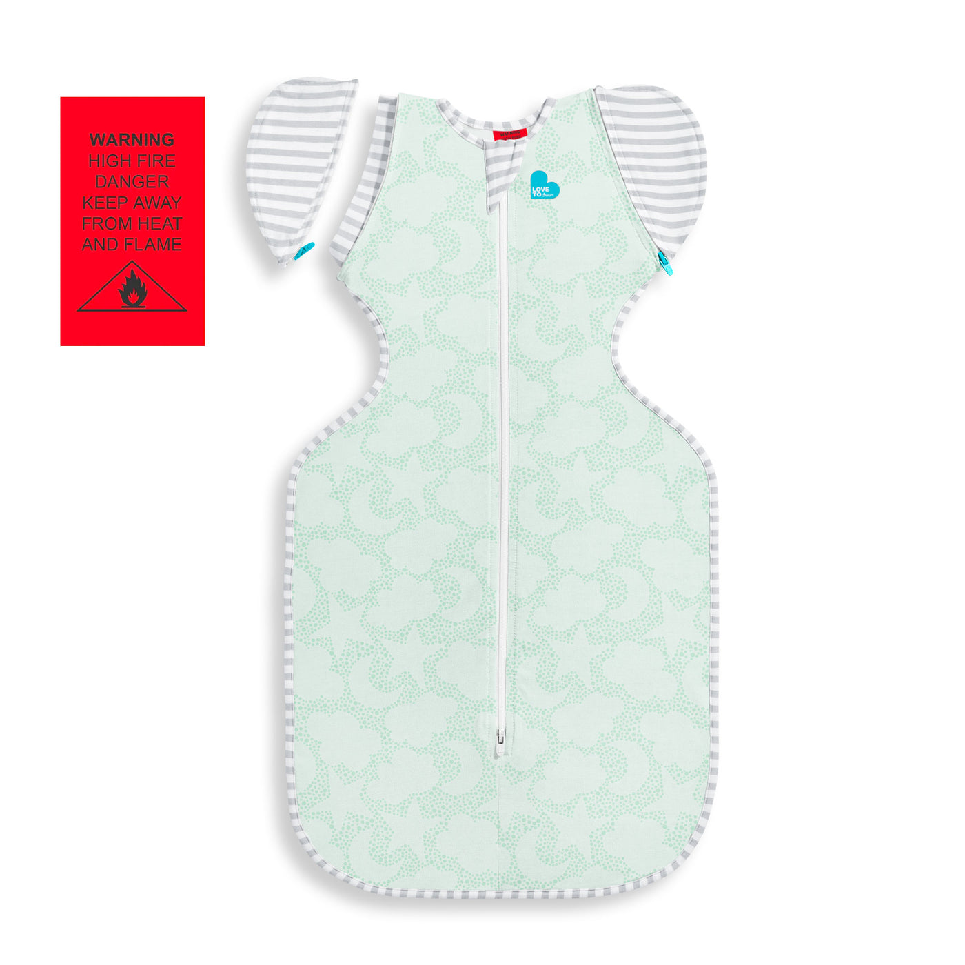 Swaddle Up™ Transition Bag Organic 1.0 TOG - Mint Celestial - Love to Dream™ NZ 