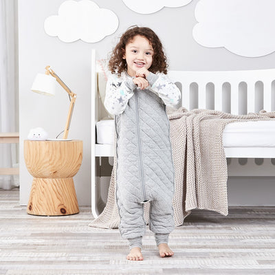 Sleep Suit Warm 2.5 TOG - White Stars (6-12mths)