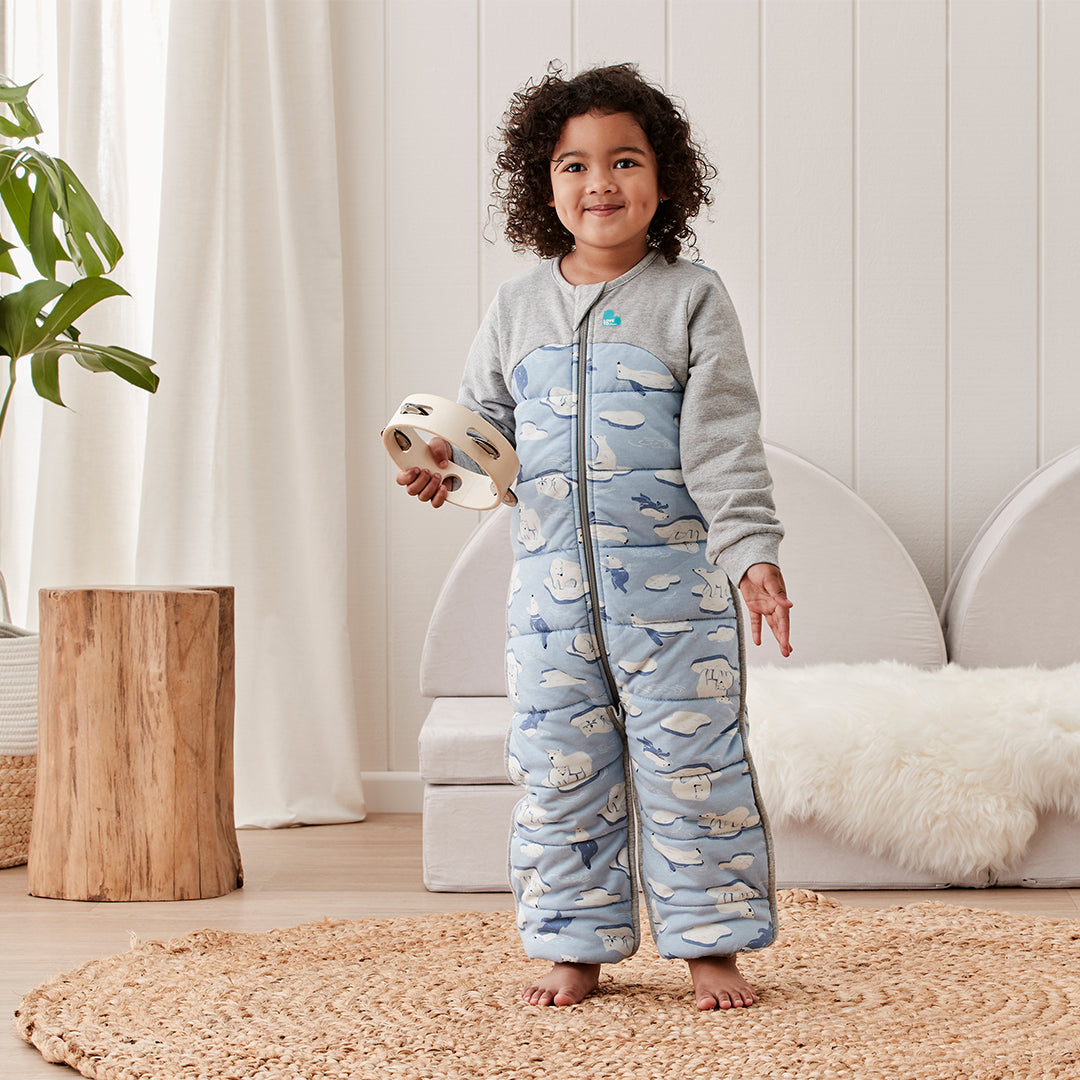 Sleep Suit Extra Warm 3.5 TOG - South Pole Dusty Blue