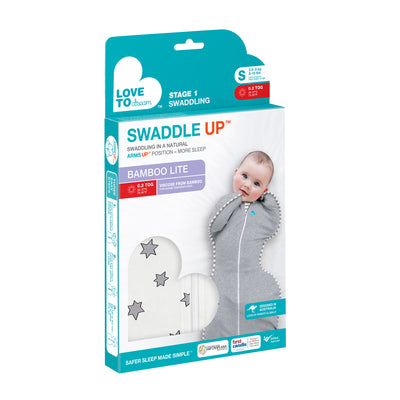 Swaddle Up™ Bamboo Lite 0.2 TOG - Super Star (Sample - SML)