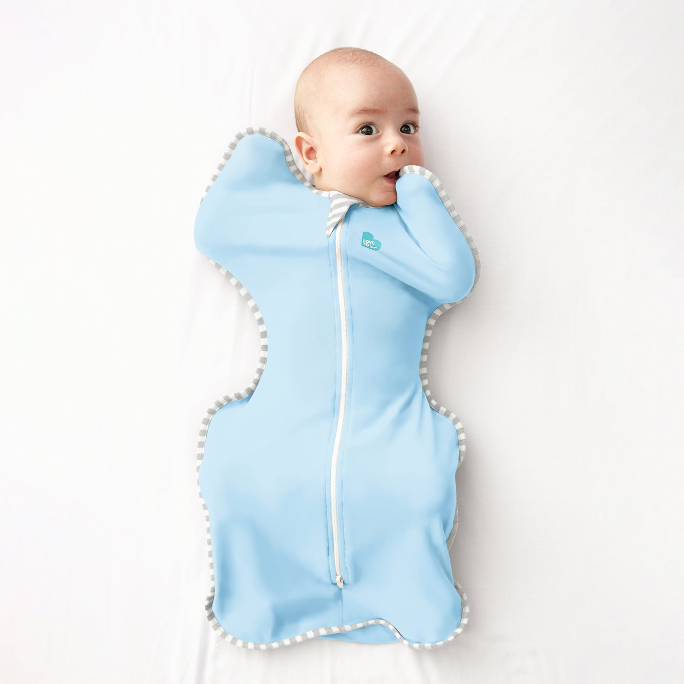 Swaddle Up™ Lite 0.2 TOG - Light Blue (Sample - SML)