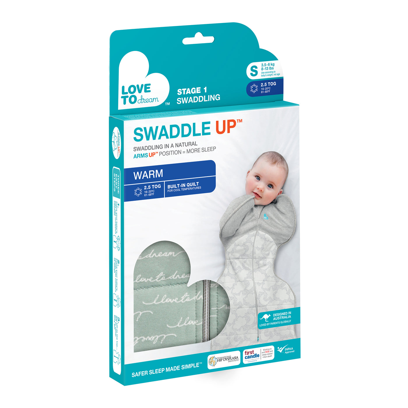 Swaddle Up™ Cool 2.5 TOG - Dreamer Olive - Love to Dream™ NZ 