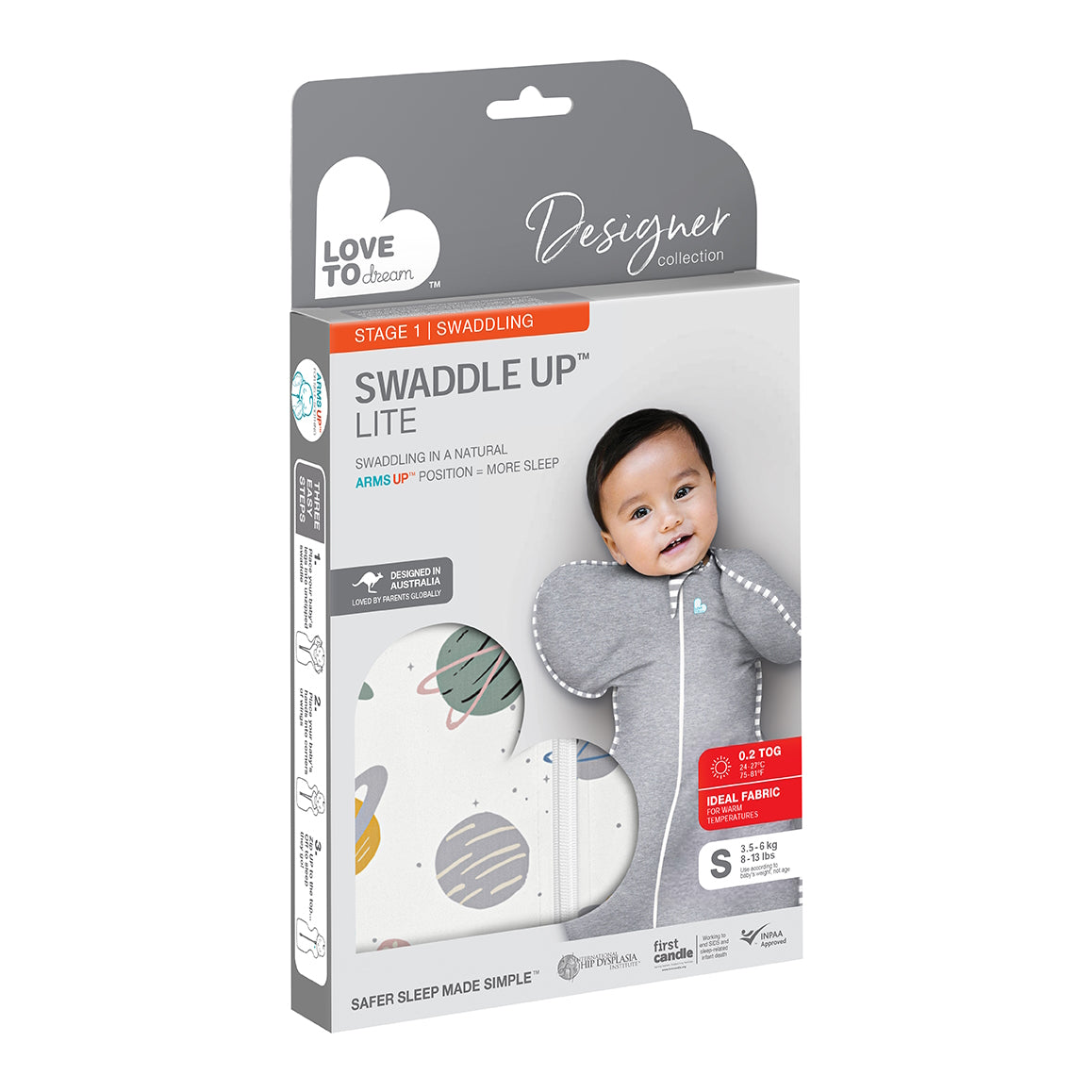 Swaddle Up™ Designer Warm 0.2 TOG - Rocket