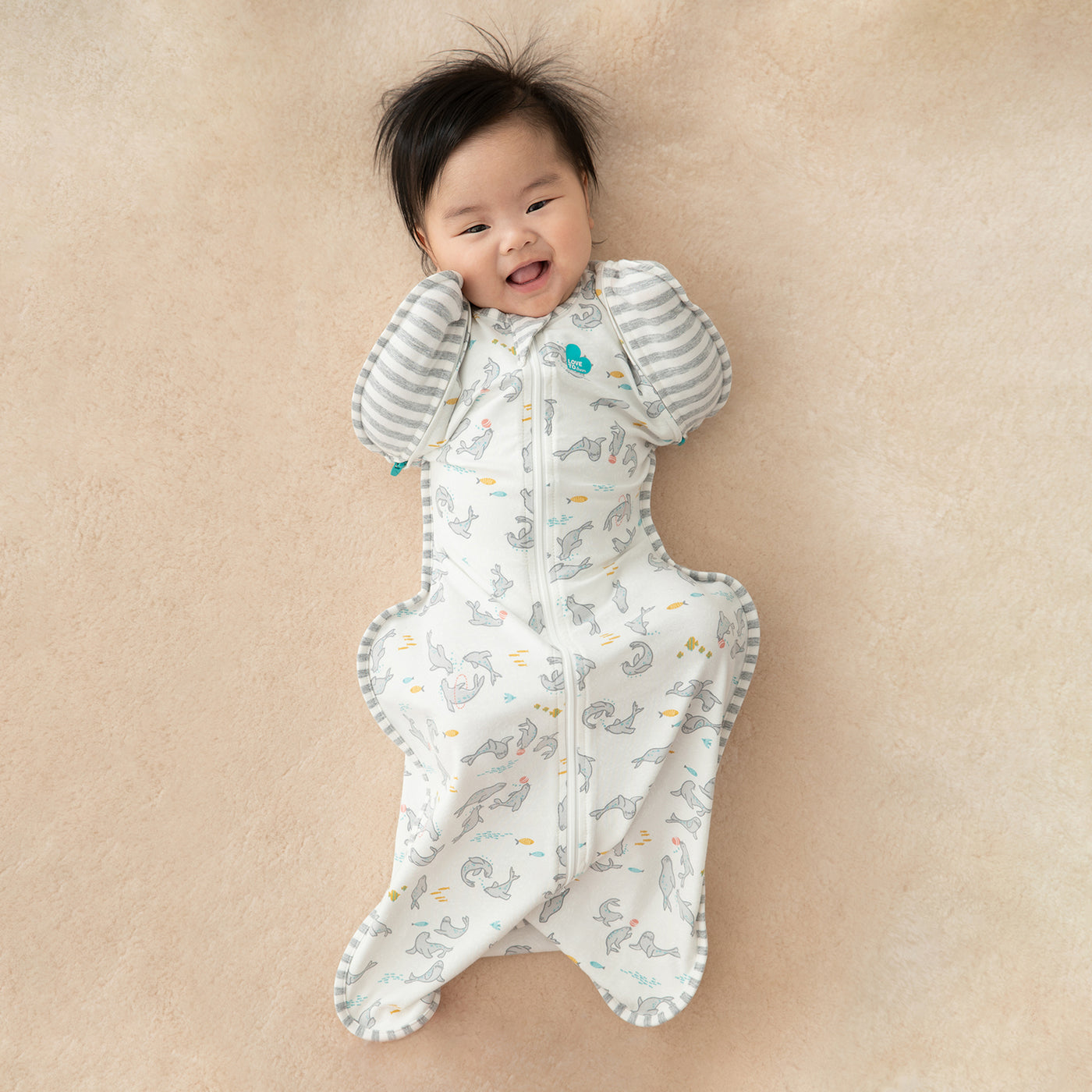 Swaddle Up™ Transition Bag Designer 1.0 TOG - Seal Show - Love to Dream™ NZ 