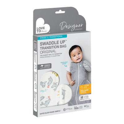 Swaddle Up™ Transition Bag Designer 1.0 TOG - Seal Show - Love to Dream™ NZ 