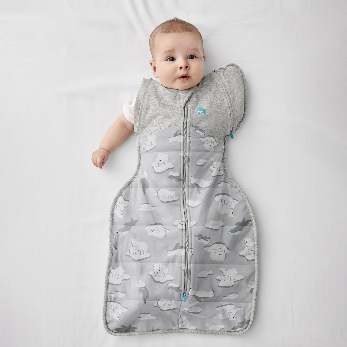 Swaddle Up™ Transition Bag Extra Warm 3.5 TOG - South Pole Grey - Love to Dream™ NZ 