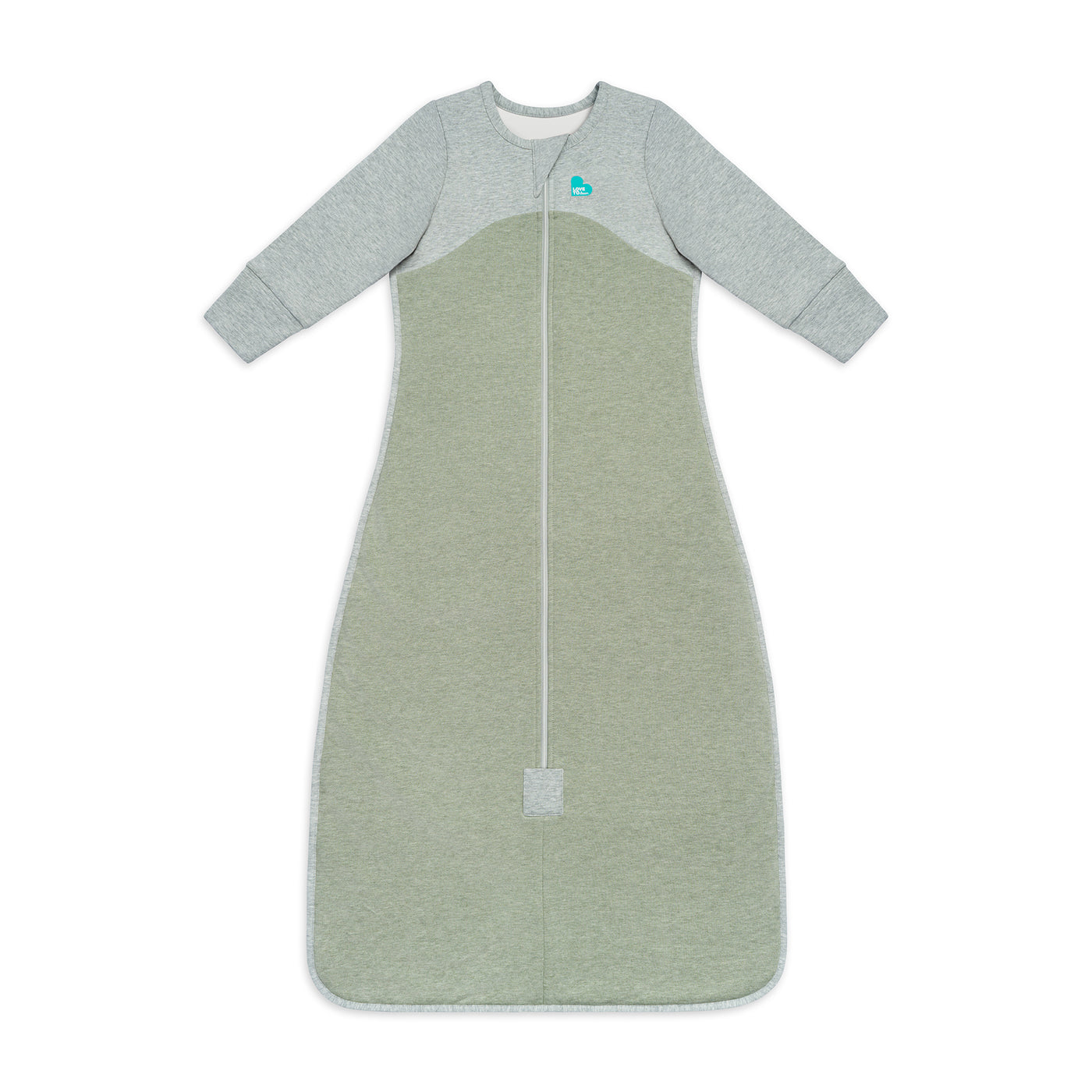 Sleep Bag Organic Long Sleeves 1.0 TOG - Olive - Love to Dream™ NZ 