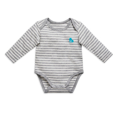 Long Sleeve Bodysuit - Grey Stripe - Love to Dream™ NZ 