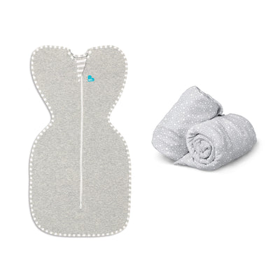 Swaddle & Sheet Bundle - Grey - Love to Dream™ NZ 