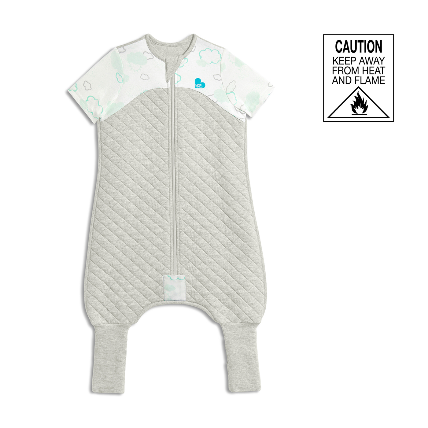 The Love to Dream Sleep Suit™ 1.0 TOG is the perfect sleep suit for your growing young one. The '2 in 1’ feet can be covered for bedtime, or uncovered for playtime. The foot cuffs, made from jersey-knit cotton, provide extra snugness and feature anti-slip dots for safer play.