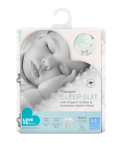 Our premium Love to Dream Sleep Suit™ is a versatile “all-in-one” wearable blanket, made with ultra-soft & high-quality organic cotton. The Extra Warm 3.5 TOG quilted blanket is designed to keep little ones warm, whilst the built-in legs provide freedom of movement for morning & night play – perfect for little wrigglers.