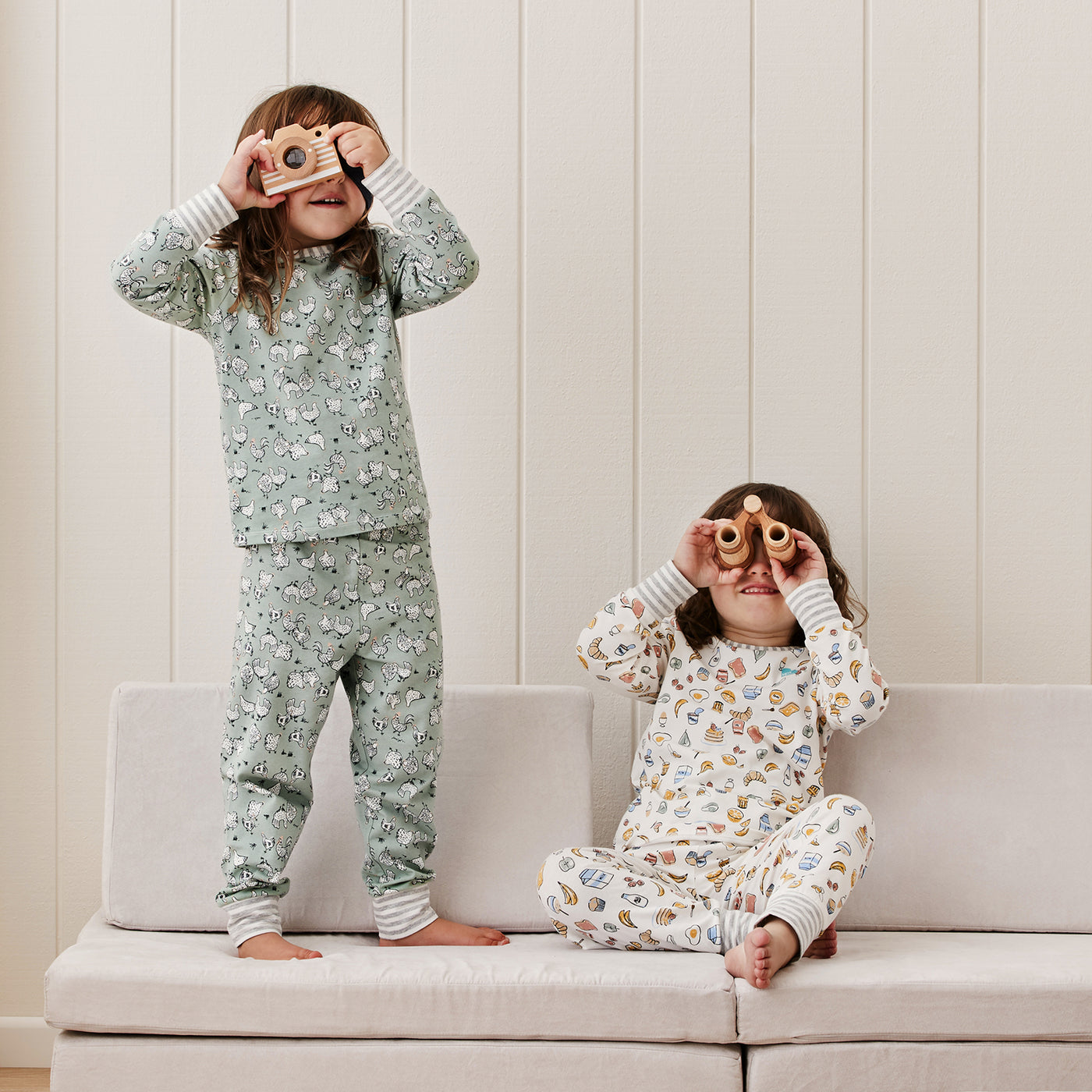 Kids Long Sleeve Pyjama Set - Olive - Love to Dream™ NZ 