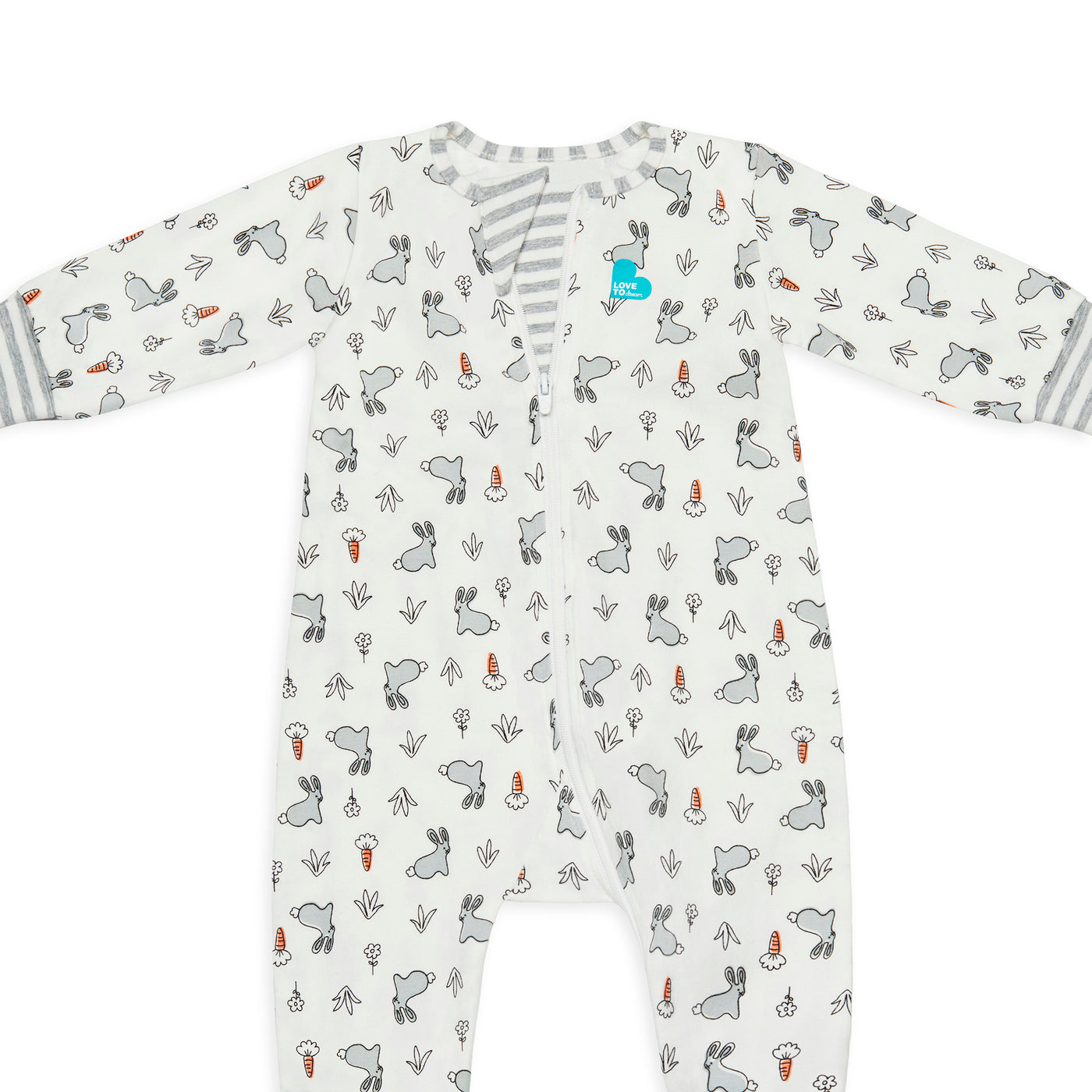 The Love To Dream™ Romper has been designed for all day comfort through sleep & play. With enclosed feet and convertible sleeves, this onesie style romper is perfect on its own, or for layering under Love To Dream™ sleepwear. Online exclusive range.