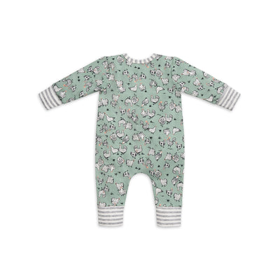 Long Sleeve Footless Romper - Olive - Love to Dream™ NZ 