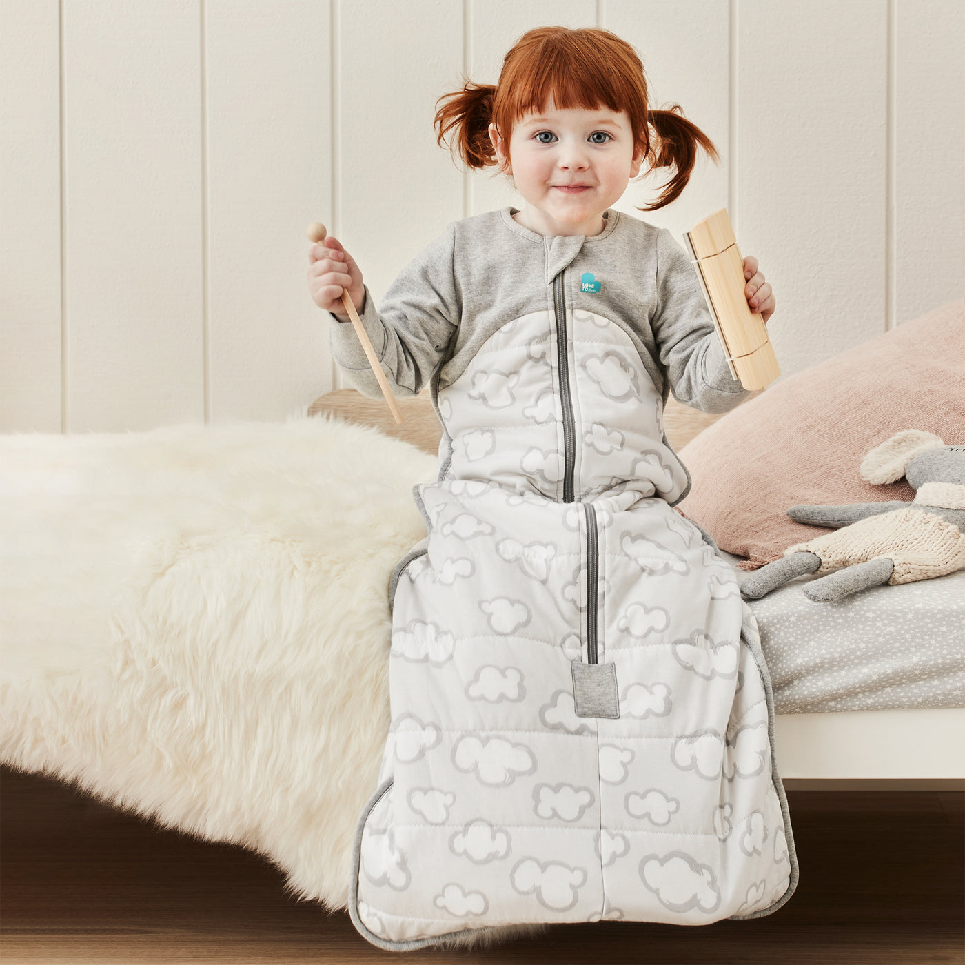 Sleep Bag Warm 2.5 TOG - Daydream Grey - Love to Dream™ NZ 