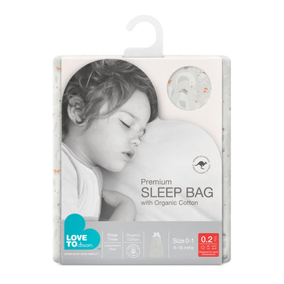 Sleep Bag Lite 0.2 TOG Organic - Dove Grey - Love to Dream™ NZ 