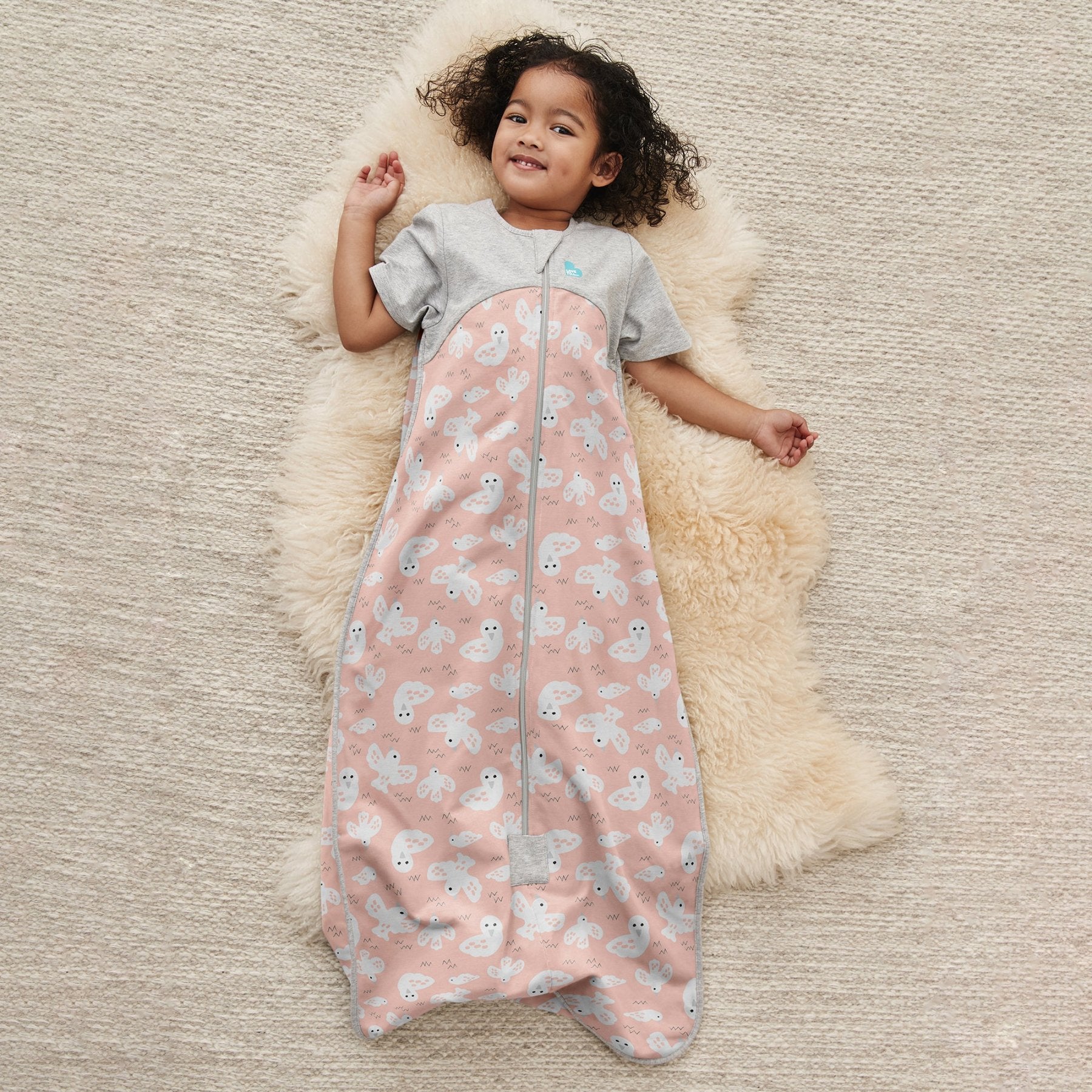 Sleep Bag 1.0 TOG Organic Dove Pink Love to Dream™ NZ Love to