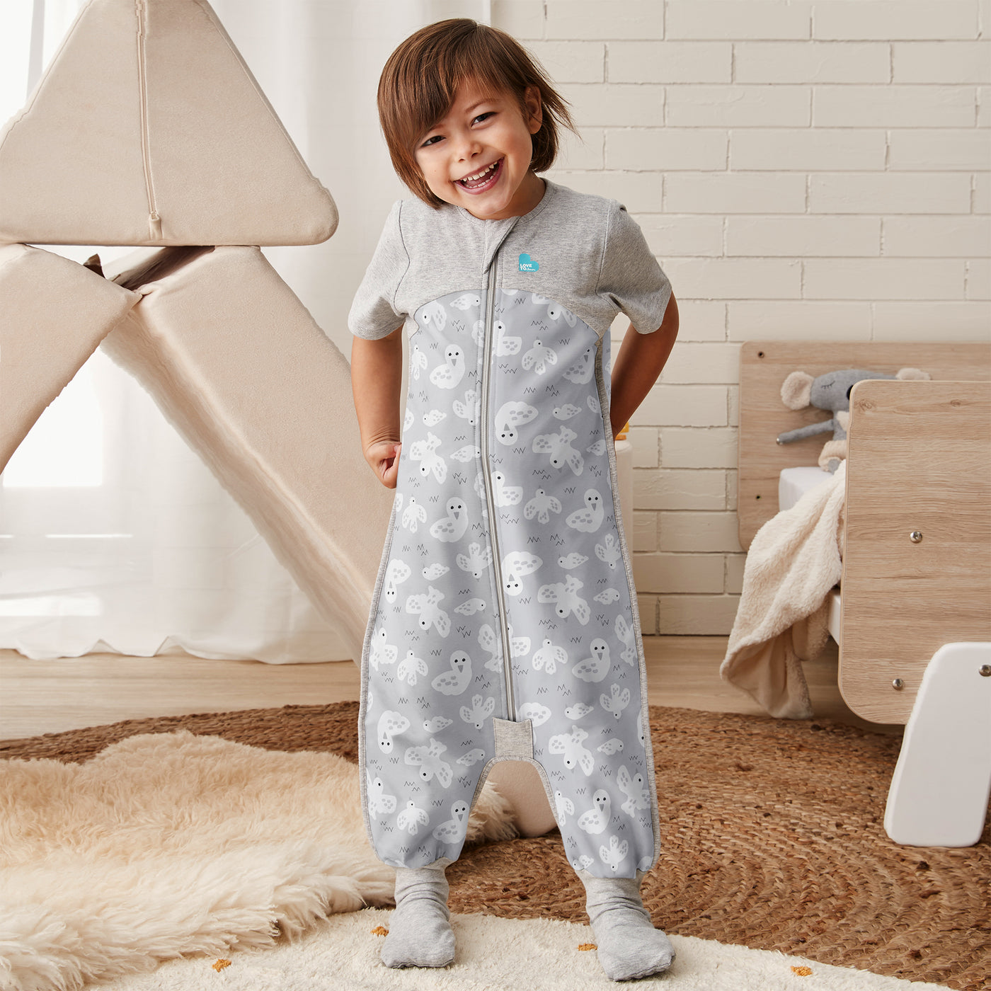 Sleep Suit 1.0 TOG Organic - Dove Grey - Love to Dream™ NZ 