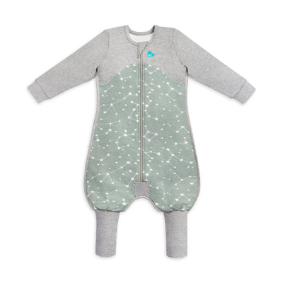 Sleep Suit Long Sleeve 1.0 TOG Organic - Olive Stellar - Love to Dream™ NZ 