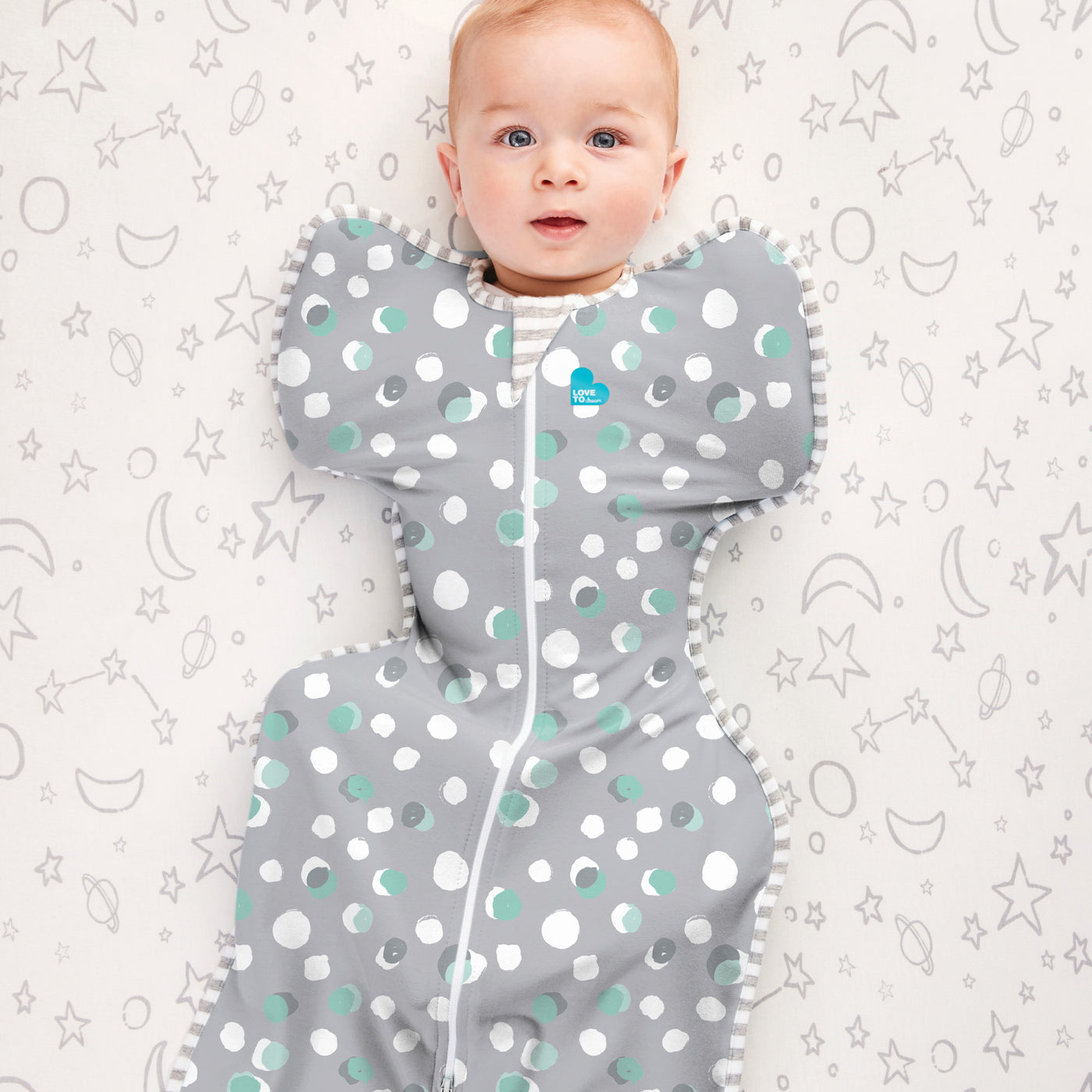 Swaddle Up™ Lite 0.2 TOG - Polka Grey - Love to Dream™ NZ 