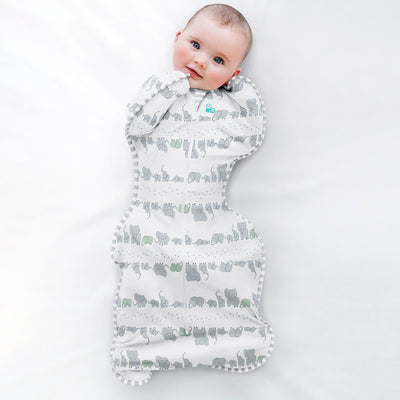 Swaddle Up™ Designer Lite 0.2 TOG - Elephant Trail - Love to Dream™ NZ 