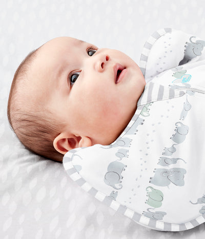 Swaddle Up™ Designer Lite 0.2 TOG - Elephant Trail - Love to Dream™ NZ 