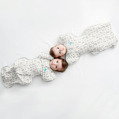 The Swaddle Up™ by Love to Dream is the only zip-up swaddle with patented “wings” that allows your baby to sleep in a natural Arms Up™ position for true Self-Soothing™. 