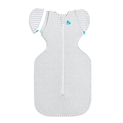 The Swaddle Up™ Transition Bag, made from luxuriously soft bamboo fabric, helps your baby to gradually adjust to sleeping un-swaddled. Simply unzip one wing for a few sleep cycles to help your baby get used to the sensation of sleeping with one arm free. Then complete the transition by removing the second wing!