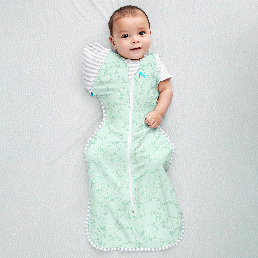 Swaddle Up™ Transition Bag Organic 1.0 TOG - Mint Celestial - Love to Dream™ NZ 