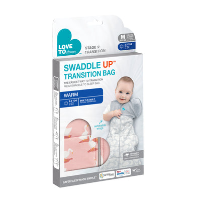 Swaddle Up™ Transition Bag Warm 2.5 TOG - Silly Goose Pink - Love to Dream™ NZ 