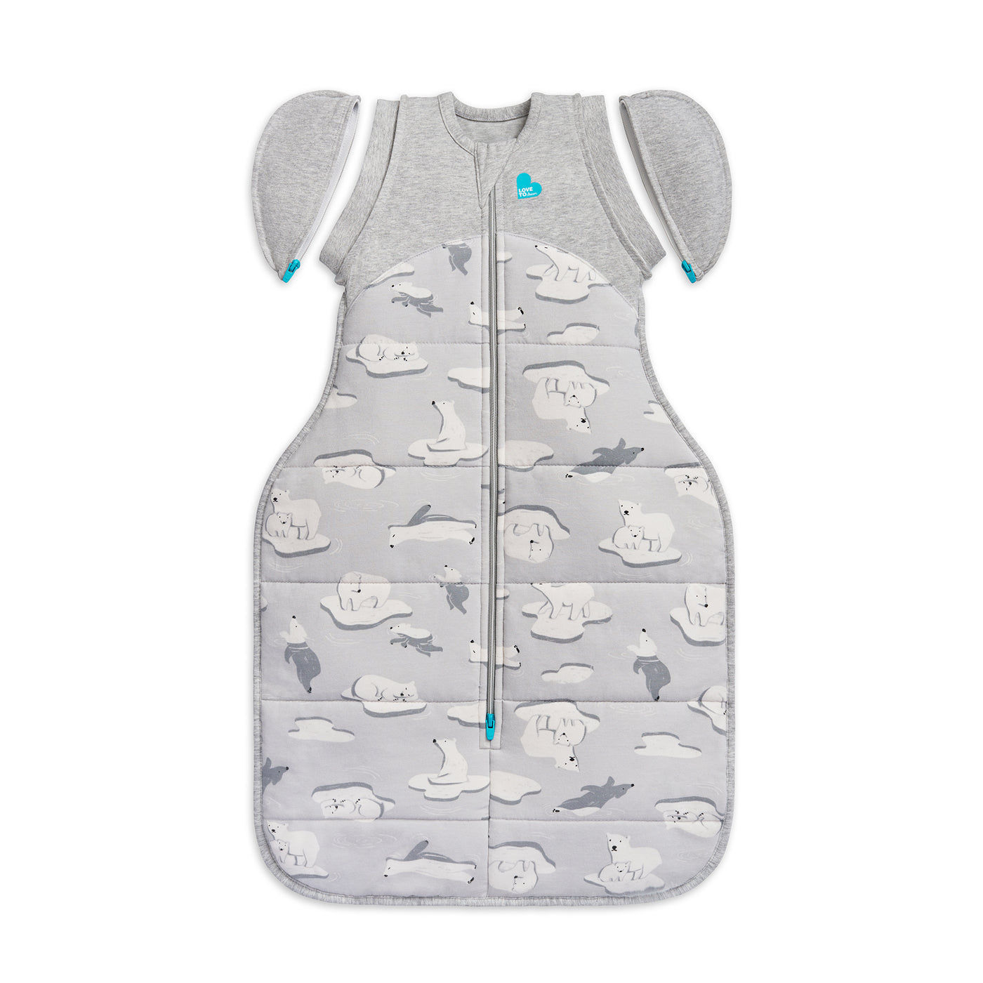 Swaddle Up™ Transition Bag Extra Warm 3.5 TOG - South Pole Grey - Love to Dream™ NZ 