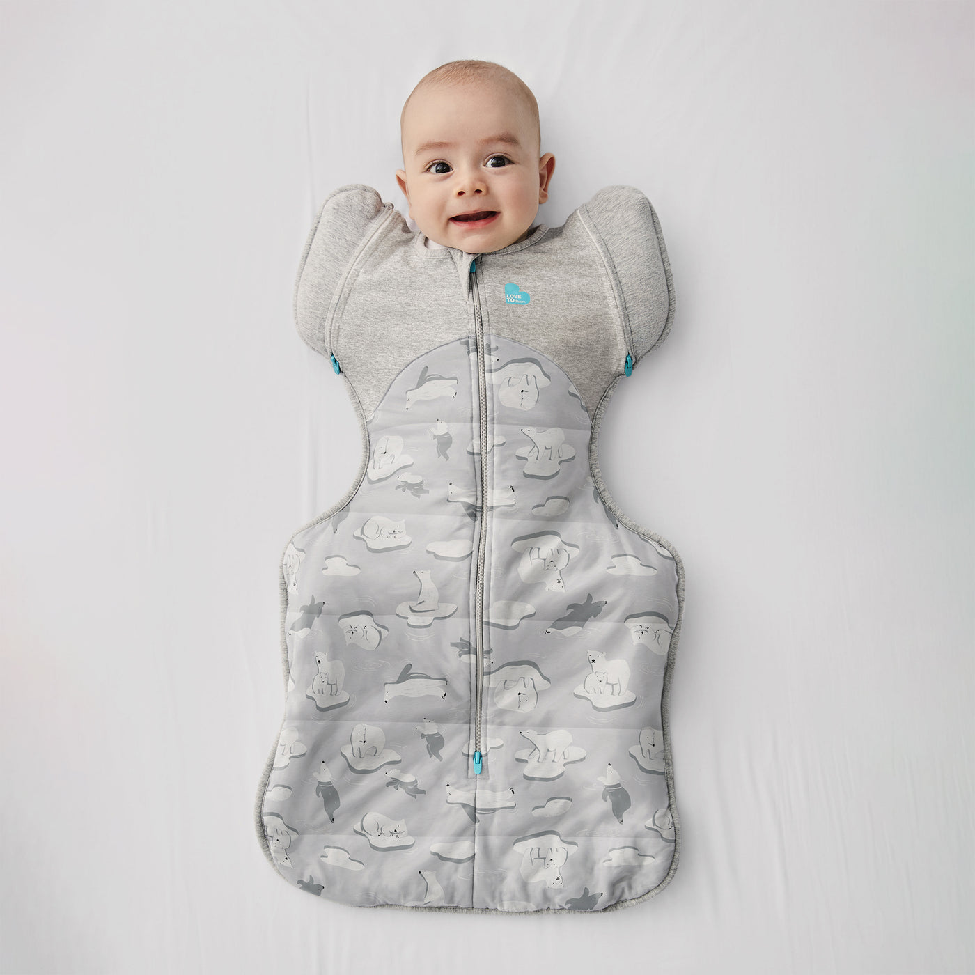 Swaddle Up™ Transition Bag Extra Warm 3.5 TOG - South Pole Grey - Love to Dream™ NZ 