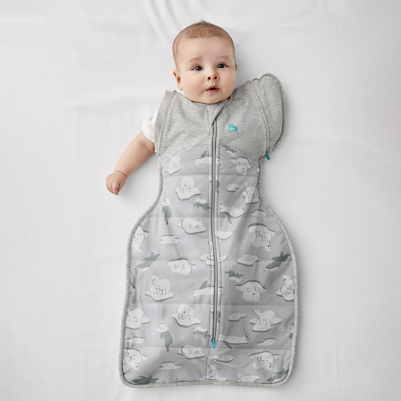 Swaddle Up™ Transition Bag Extra Warm 3.5 TOG - South Pole Grey - Love to Dream™ NZ 