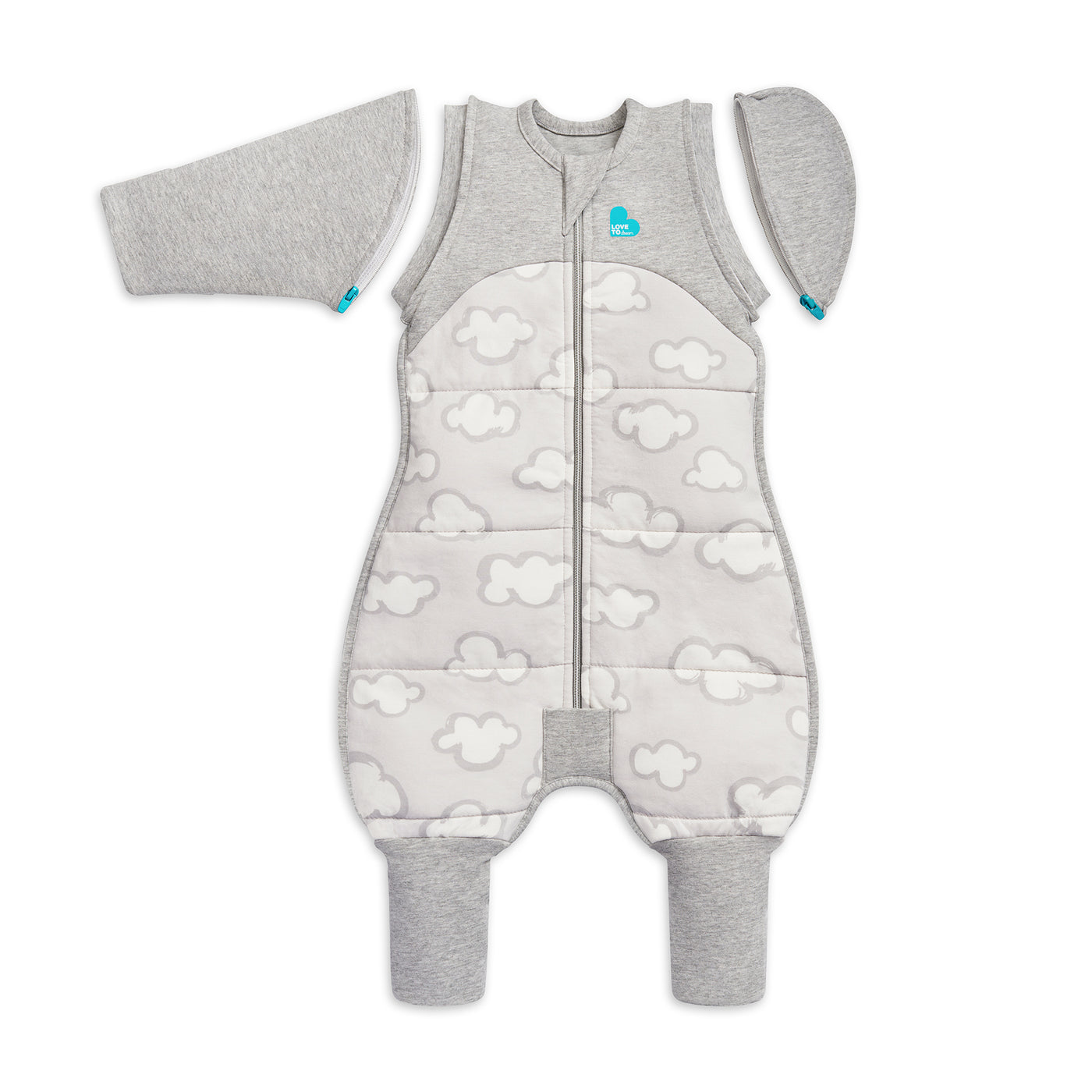 Preserve your precious sleep routine when it’s time to transition. The five-piece Swaddle Up™ Transition Suit Warm 2.5 TOG helps your baby to gradually adjust to sleeping un-swaddled, then also serves as a cosy sleep & play suit. Perfect for those cold winter months.